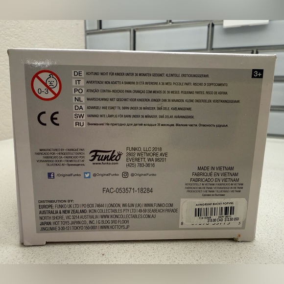 Funko Pop Marvel Avengers Infinity War Bucky Barnes Bobble-Head Figurine 418 - Picture 9 of 13